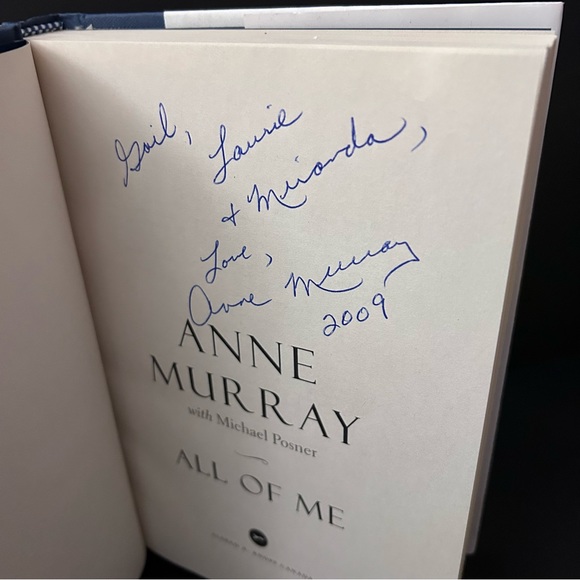 Anne Murray ALL OF ME with Michael Posner HARDCOVER signed book - Picture 4 of 11